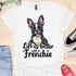 Life is better with a frenchie - V6 - Elegant Graphic T-Shirt